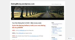 Desktop Screenshot of datingmoney.wordpress.com