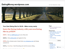 Tablet Screenshot of datingmoney.wordpress.com
