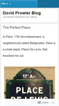 Mobile Screenshot of davidprowler.wordpress.com