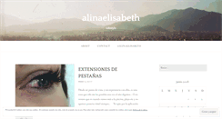 Desktop Screenshot of elisabethalina.wordpress.com