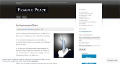Desktop Screenshot of fragilepeace.wordpress.com