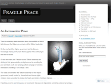 Tablet Screenshot of fragilepeace.wordpress.com