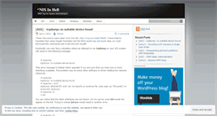 Desktop Screenshot of nixinhell.wordpress.com