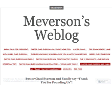 Tablet Screenshot of meverson.wordpress.com