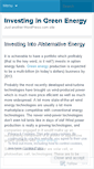 Mobile Screenshot of investgreenener.wordpress.com