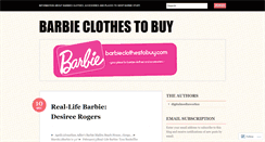 Desktop Screenshot of barbieclothestobuy.wordpress.com