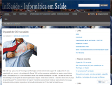 Tablet Screenshot of infsaude.wordpress.com