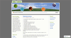 Desktop Screenshot of collaborationsinhealth.wordpress.com