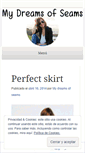 Mobile Screenshot of mydreamsofseams.wordpress.com