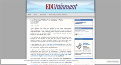 Desktop Screenshot of edutainmenteng.wordpress.com