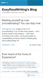Mobile Screenshot of easyreadwriting.wordpress.com