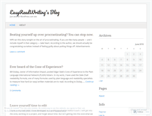 Tablet Screenshot of easyreadwriting.wordpress.com