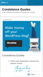 Mobile Screenshot of condolencequotes.wordpress.com