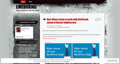 Desktop Screenshot of lincboxing.wordpress.com