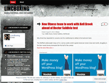 Tablet Screenshot of lincboxing.wordpress.com
