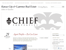 Tablet Screenshot of chiefproperties.wordpress.com