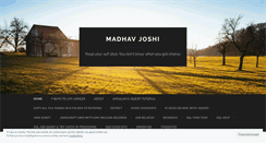 Desktop Screenshot of madhav.wordpress.com