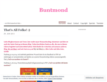 Tablet Screenshot of buntmond.wordpress.com