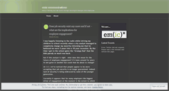 Desktop Screenshot of eminternalcomms.wordpress.com