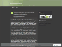 Tablet Screenshot of eminternalcomms.wordpress.com