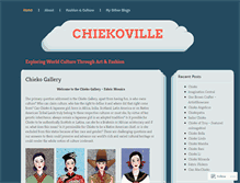 Tablet Screenshot of chiekoville.wordpress.com