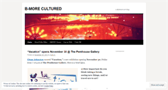 Desktop Screenshot of bmorecultured.wordpress.com