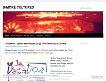 Tablet Screenshot of bmorecultured.wordpress.com