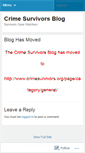Mobile Screenshot of crimesurvivors.wordpress.com