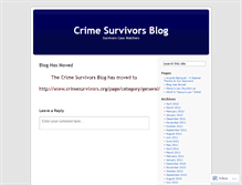 Tablet Screenshot of crimesurvivors.wordpress.com