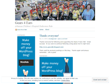 Tablet Screenshot of gears4ears.wordpress.com