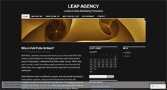 Desktop Screenshot of leapagency.wordpress.com