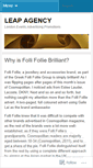 Mobile Screenshot of leapagency.wordpress.com