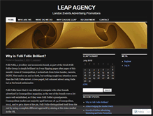 Tablet Screenshot of leapagency.wordpress.com