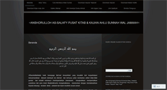Desktop Screenshot of anshorulloh.wordpress.com