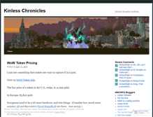 Tablet Screenshot of kinless.wordpress.com