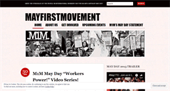 Desktop Screenshot of mayfirstmovement.wordpress.com