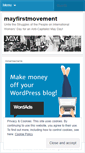 Mobile Screenshot of mayfirstmovement.wordpress.com