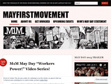 Tablet Screenshot of mayfirstmovement.wordpress.com