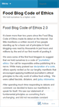 Mobile Screenshot of foodethics.wordpress.com