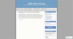 Desktop Screenshot of 365actsoflove.wordpress.com