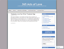 Tablet Screenshot of 365actsoflove.wordpress.com