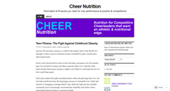 Desktop Screenshot of cheernutrition.wordpress.com