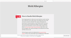 Desktop Screenshot of moldallergies79.wordpress.com