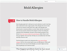 Tablet Screenshot of moldallergies79.wordpress.com