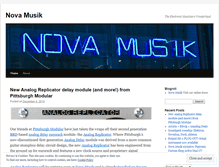 Tablet Screenshot of novamusik.wordpress.com