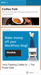 Mobile Screenshot of coffeefolk.wordpress.com