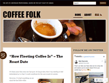 Tablet Screenshot of coffeefolk.wordpress.com