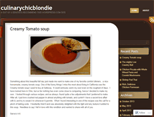 Tablet Screenshot of culinarychicblondie.wordpress.com
