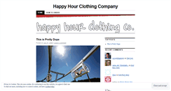 Desktop Screenshot of happyhourclothingco.wordpress.com