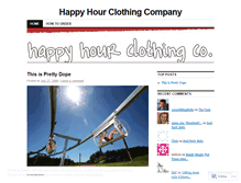 Tablet Screenshot of happyhourclothingco.wordpress.com